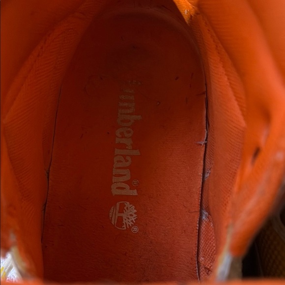 Timberland Kids White and Yellow Shoes - Picture 2 of 8